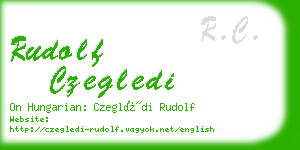 rudolf czegledi business card